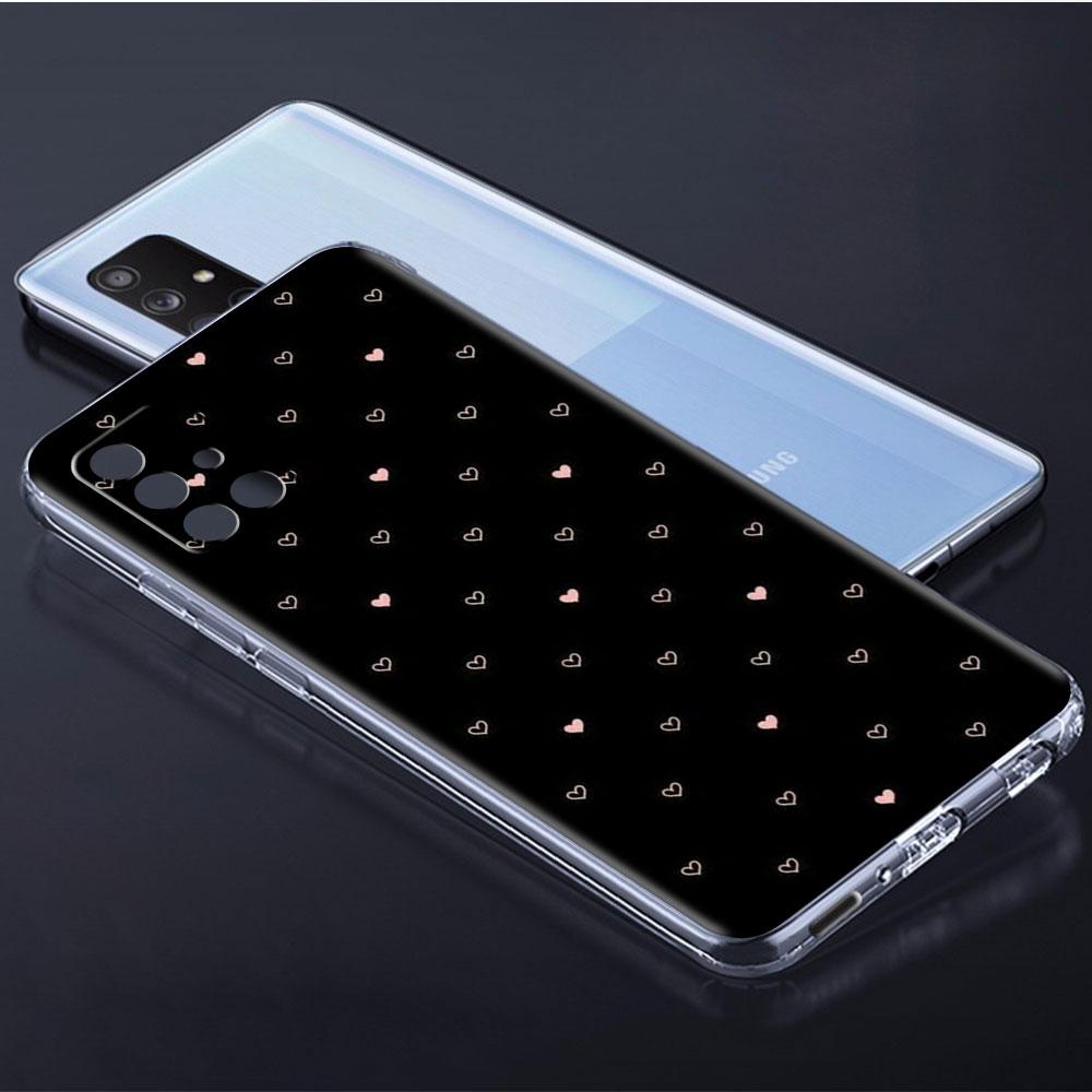 Clear Case For Samsung Galaxy A52 A12 A51 A32 A21s A71 A32 A22 50 A70 A31 A72 5G Phone Cover Cute Love Heart