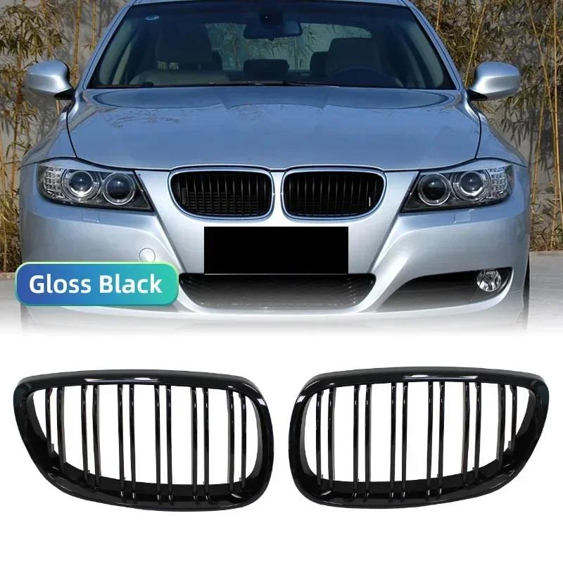 

Автомобильная передняя решетка радиатора Racing Front Sport Grill Gloss Black Double Slat Kidney Grille для BMW E92 E93 M3 2006-2009