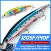 3D Artificial Fishing Lures with 3 Hooks High Attraction Life Like Swimbait Hard Baits for Freshwater and Saltwater