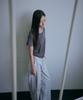 Baegsi Strap Side Tuck Pants, Light Gray