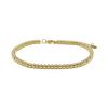 Bracelet - LUXENTER - Garsao - Hypoallergenic Steel - 18 Carat Yellow Gold Plated - 19 Cm