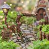 Handmade Resin Fairy Garden Swing Frangipani Tree Base Creative Design Tree Swing Statue Miniature Figurine Flower Tree Model