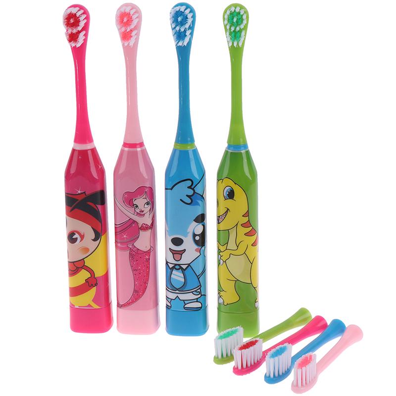 1Pc Electric Toothbrush Child Cartoon Sonic Tooth Brush Kids Power Tooth Brush