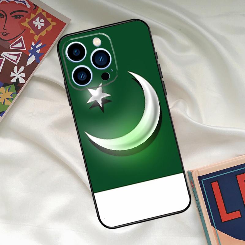 Pakistan Flag Phone Case For iPhone 16 14 13 12 11 15 17 Pro Max 15 16 Plus 13 Mini 16e 17 Air Funda Cover