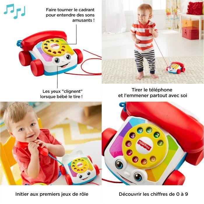 Fisher-Price - Animovaný telefon - Hračka pro rozvoj - 12 měsíců a + FGW66