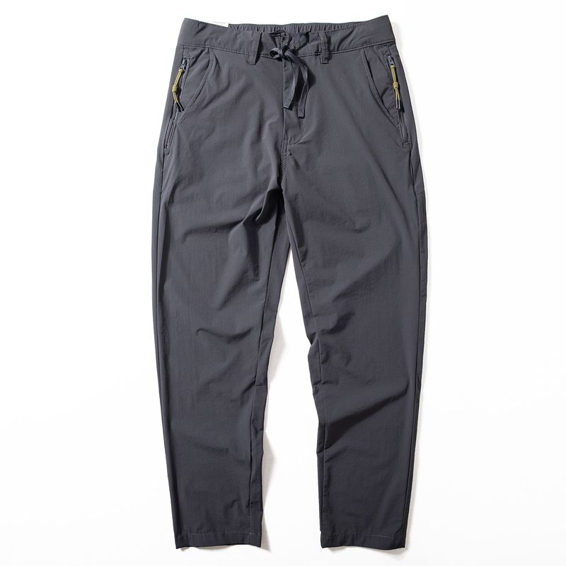 Summer Thin Long Pants for Men, Basic Versatile Work Pants, Water-Resistant, Stretchy, Quick-Dry, Loose Straight-Leg Casual Pants