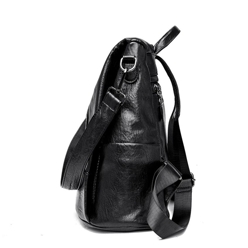 Fashion Leather Backpack Female Daypack Ladies Anti Theft  Backpack Shoulder Bags Large Capacity School Bag for Teenager Girl