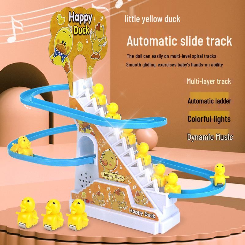 

Electric Little Duck Climbing Stairs Toy with Music
