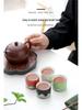 Ceramic Mastery Hand-Painted Retro Teacup - Chinese Style Gift with Custom Logo Packaging