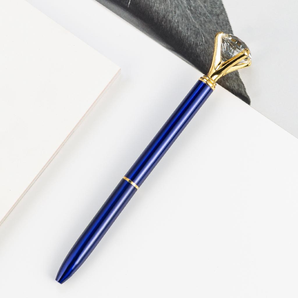 1pcs Upscale Diamond Metal Ballpoint Pens Business Office Gift Pen Creative School Supplies Stationery For Kids Writing Pens