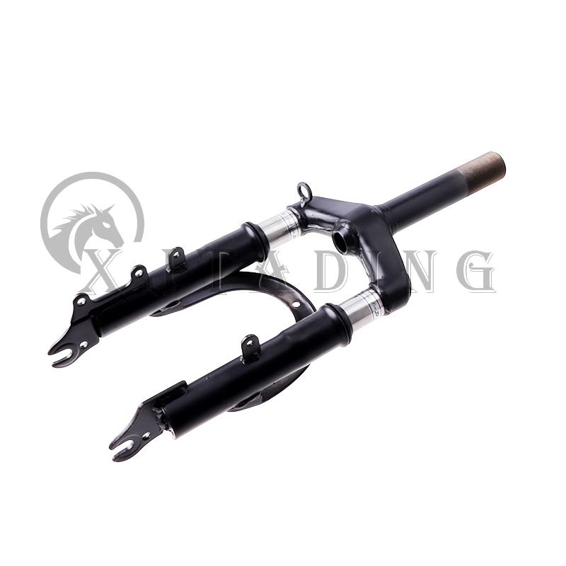 Horquilla de Suspensión Delantera de 12 Pulgadas Soporte de Acero Aleado Para Motocicleta Bicicleta MTB Patinete Eléctrico Tubo Delantero Accesorios de Amortiguación