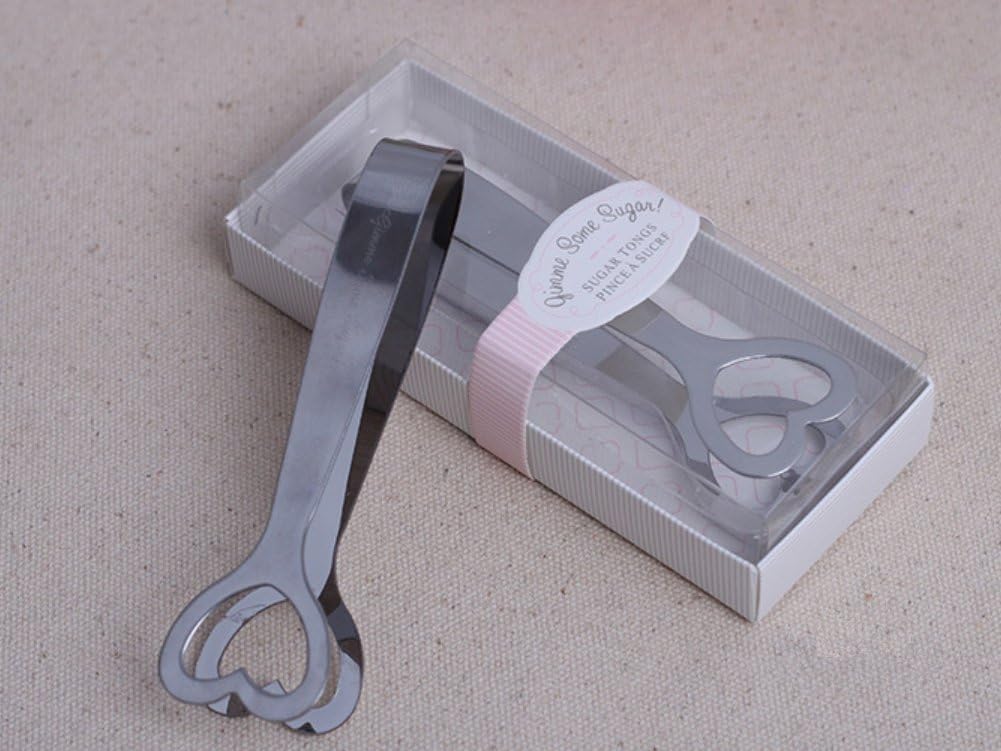 Stainless Steel Sugar Tongs Serving Tools Heart Shaped Tongs Unique And Lovely For Wedding Party Steel Sugar Clip Safe And Reliable Suitable For