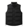 Men's Casual Down Vest - Solid Color, Warm, Loose Fit for Autumn/Winter Fashion