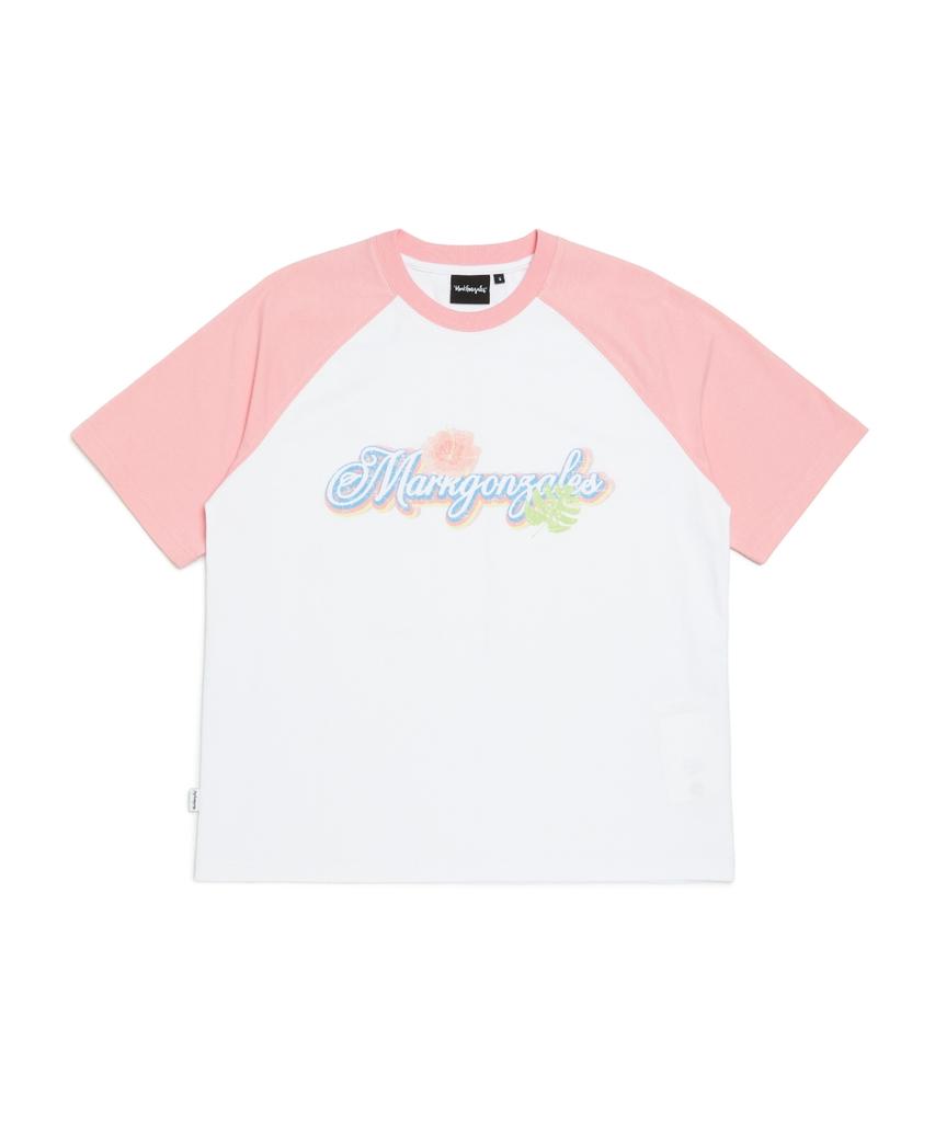 MARK GONZALES Women'S Raglan Vintage Graphic T-Shirt - White