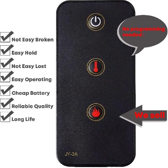 Replacement for Pleasant Hearth Fireplace Remote Control Model JY-3A Listed in Description