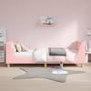 Kids Bed Frame with Headboard Pink 90 x 190 cm Boucle
