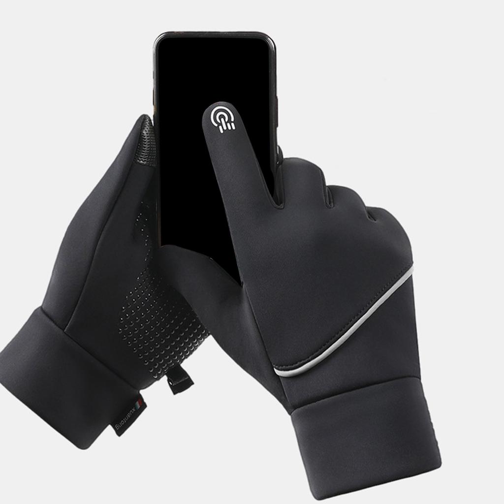 Winter Warm Thickened Gloves Full Finger Unisex Mittens for Outdoor Sports Motorcycle Skiing Cycling Waterproof Windproof Gloves