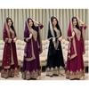 Indian Anarkali Gown with Dupatta Set Bollywood Party Wedding Wear Ethnic Suit