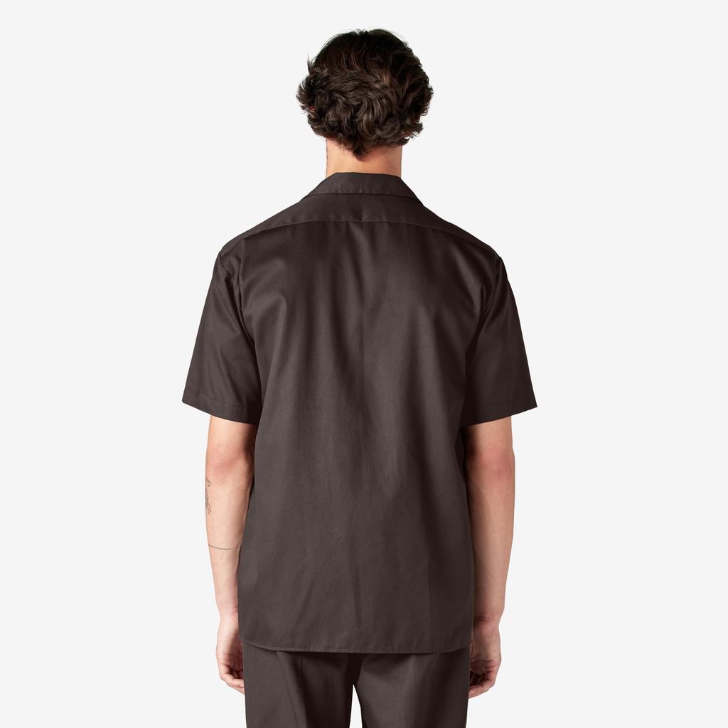 Dickies Work Shirt Short Sleeve Dark Braun 1574 M