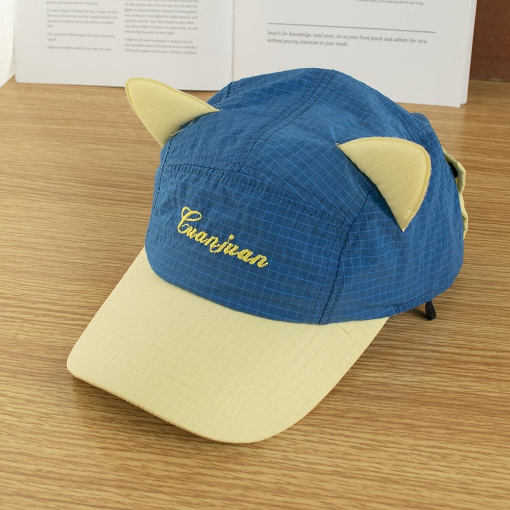 Fashion Cat Ear Sunglasses Pilot Hats Quick-Drying Breathable Baseball Cap Color Matching Sun Protection Sunshade Hat Unisex