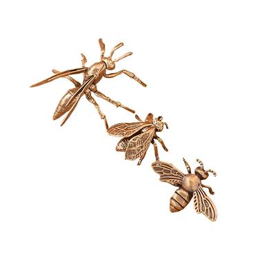 1PCS Solid Brass Mosquito Statue Vintage Insect Sculpture For Home Office Desk Decor Unique Conversation Starter And Gift