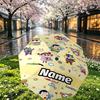 Custom Name Personalized Cartoon comics Print Umbrella, Auto Open Close, 8‑Rib Sturdy Frame, Commute Camping Hiking Use, Birthday Gift