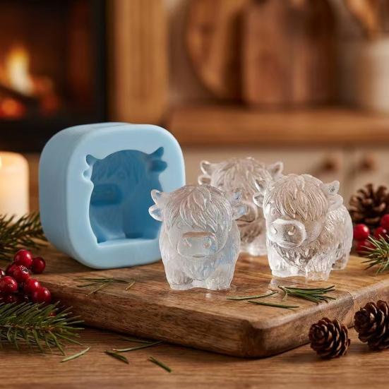 Easter Bunny Mold Set 3D Silicone Ice Tray Food-Grade Safe BPA-Free Non-Stick Easter Bunny Shape Mold for Baking Chocolate Cake Jelly Fudge Snacks