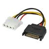 Lindy Adaptateur Secteur Alimentation Interne 4 Plots (F) Pour Alimentation SATA (M) 15 Cm