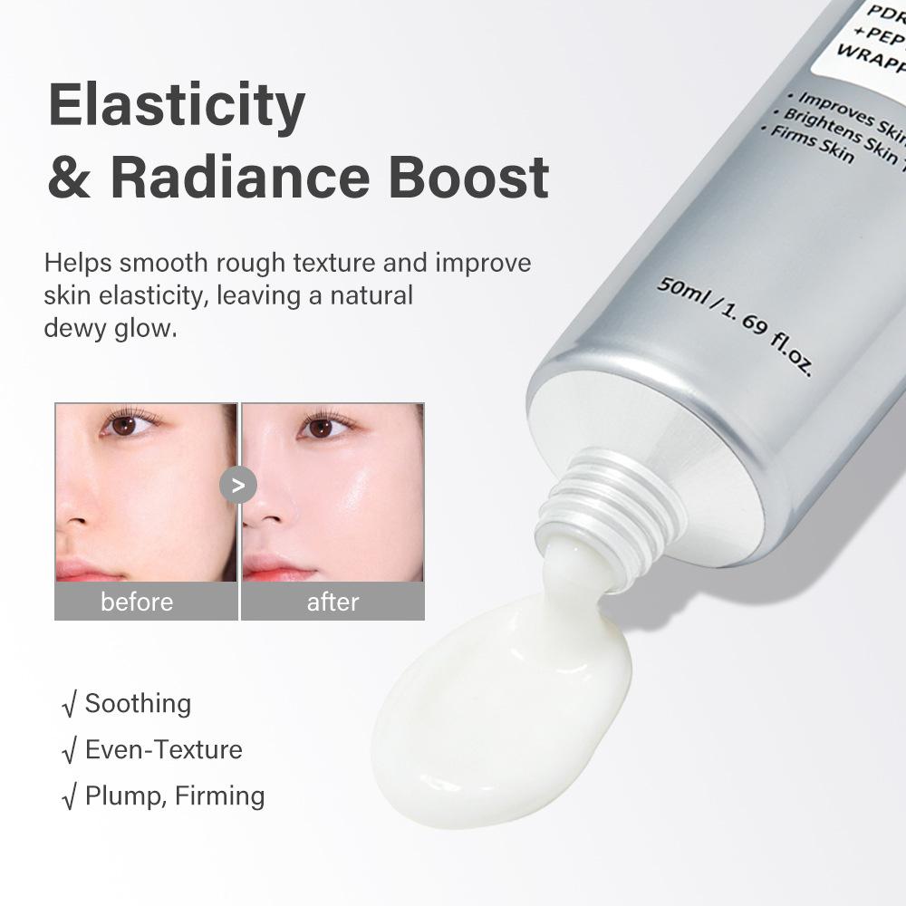 PDRN Wrapping Mask Collagen Peptide Peel Off Sleeping Mask with Brush Improve Skin Texture Overnight Skincare Mask