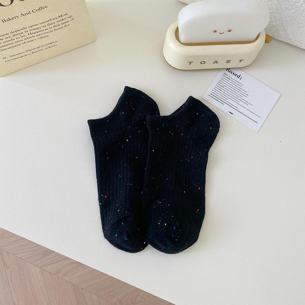 Chaussettes basses bateau en coton antidérapantes pour femmes - Invisibles et respirantes pour l'été