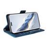 (Blue) Case for Honor Magic 6 Pro Protective Cover Quilted Pattern Card Slot Holders Leather