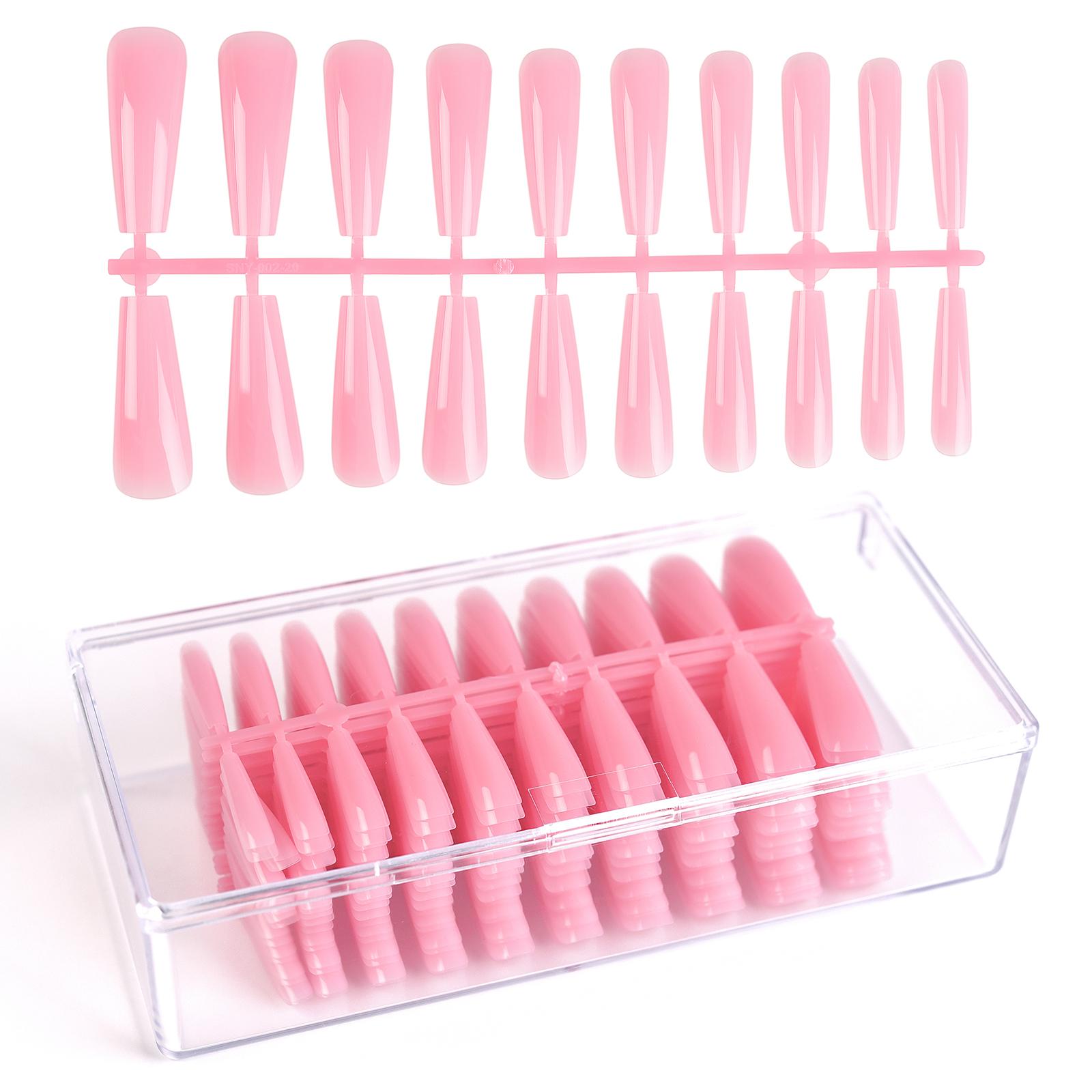 

KADS 1 коробка, 440 шт., накладные ногти разных размеров, без складок, накладные ногти с полным покрытием, аксессуары для ногтей в форме гроба, инструменты