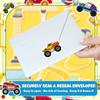 100-500pcs Cartoon Off-road Vehicle Stickers Birthday Party Gift Wrapping Label Scrapbook Reward Stationery Stickers