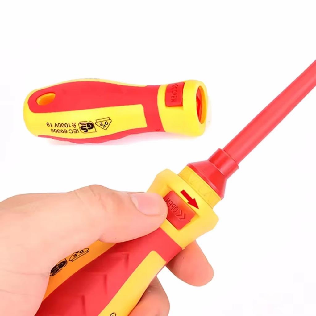 VDE Isolierter Schraubendrehersatz 1000V Isolierter Schraubendrehersatz mit Koffer Magnetisch Heim- und Profianwendung Elektrikerwerkzeuge