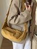 2025 Women's Retro Suede Croissant Crossbody Tote – Autumn/Winter Casual Shoulder Bag