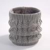 Autumn and winter scarf, couple versatile knitted wool plush solid color winter warm neck cover