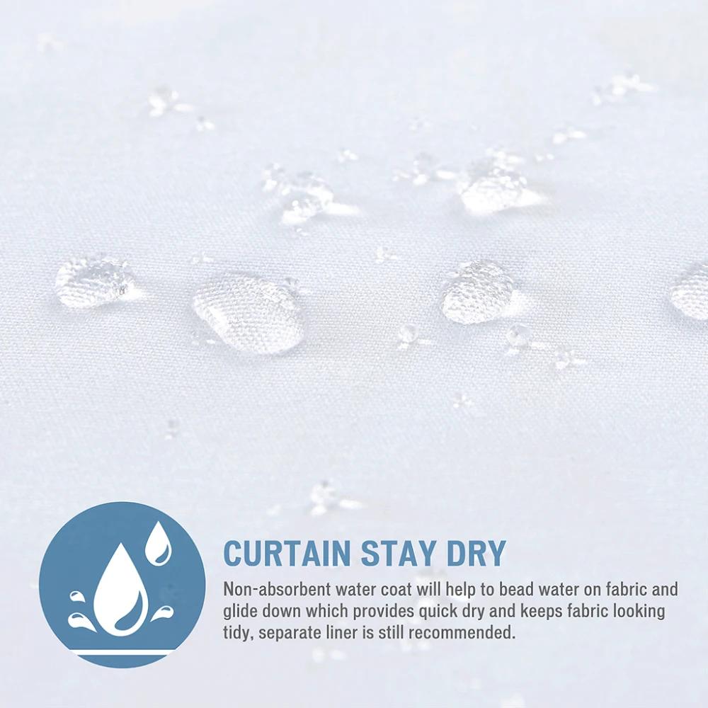 Elegant Gray Leaf Shower Curtain for a Modern Bathroom, Featuring Delicate Branches and Leaves On a Soft White Background
