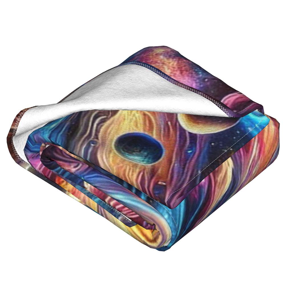 Ethereal Vortex Blanket Breathable Fleece Sofa Throw Blanket for Home Bedroom Office Throws Bedspread Quilt