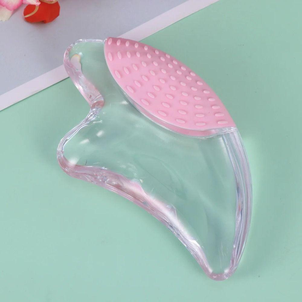 Transparent Resin Facial Massage Scraper with LED Light Face Lifting Machine Facial Skincare