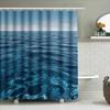Ocean Wave Shower Curtain - Nature Inspired Bathroom Decor Water Ripple Design Durable And Waterproof Home Decor Essential