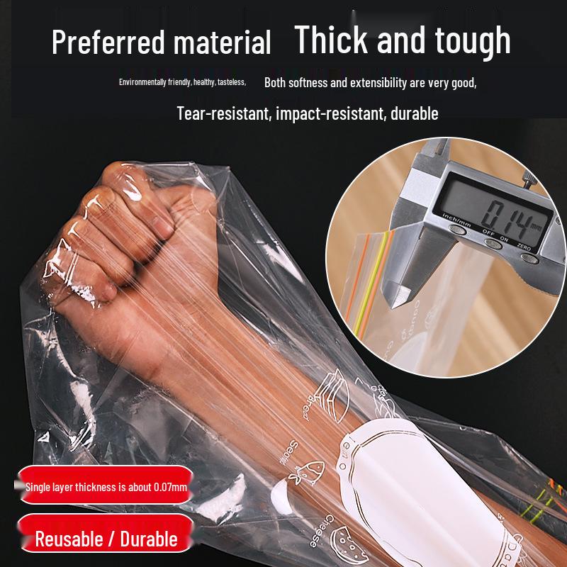 Thickened Self-Sealing Multi-Functional Freezer Storage Bags for Kitchen