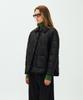 Mais Glossy Quilting Raglan Jacket / Black