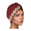 Women Headscarf Elastic Head Circumference Twisted Design Turban Hat