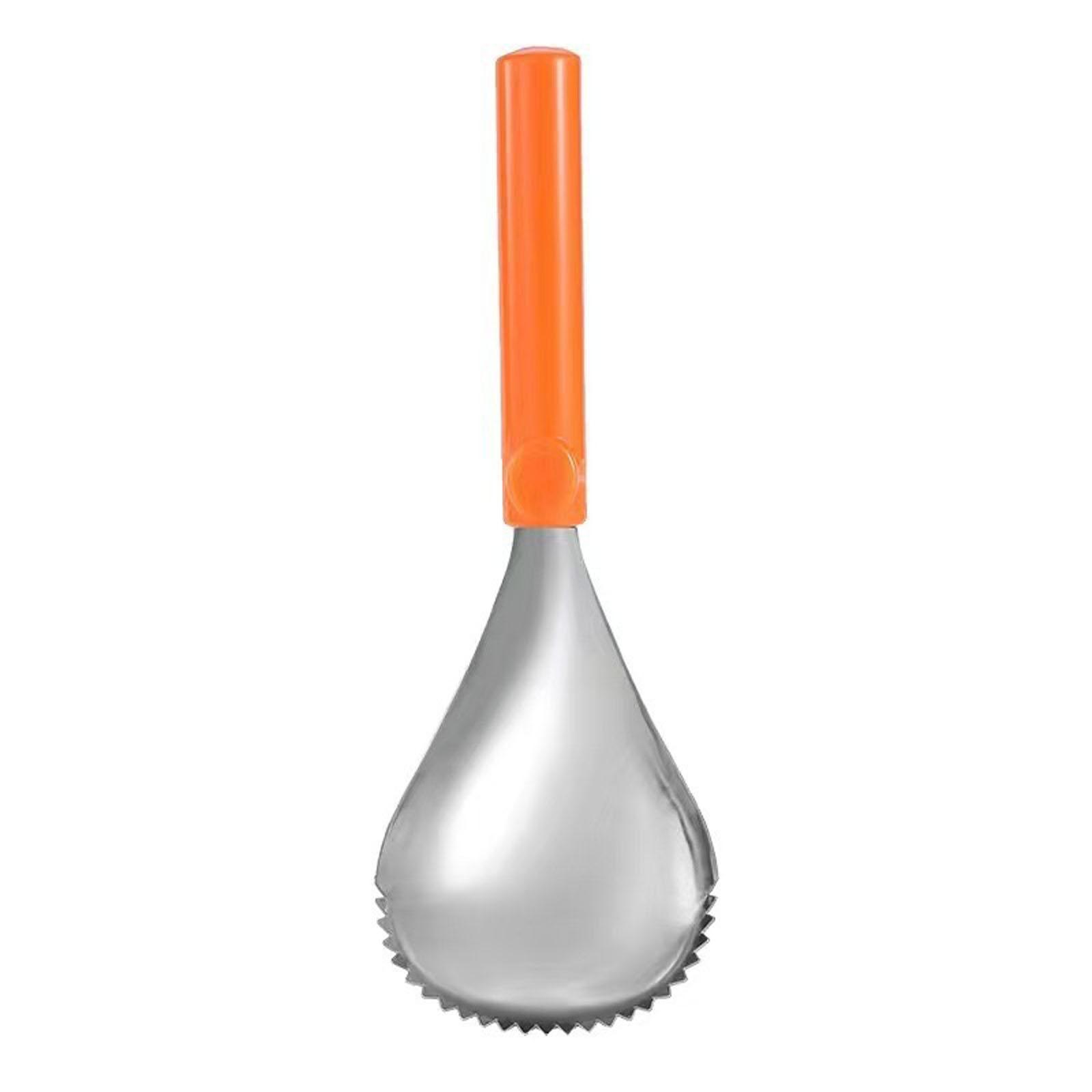 

Stainless Steel Ice Shaver Spoon with Plastic Handle for Snow Cone and Shaved Ice Dessert Preparation Durable Kitchen Tool One Size