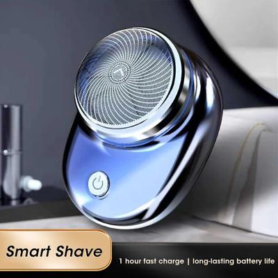 Men’s Cordless Electric Beard Shaver USB Rechargeable Waterproof Portable Travel Dry and Wet Use with Mini Pocket