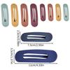Explosions matte texture duckbill clip color back of the head ponytail hair clip oval horizontal clip temperament hair accessories