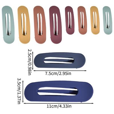 Explosions Matte Texture Duckbill Clip Color Back of the Head Ponytail Hair Clip Oval Horizontal Clip Temperament Hair Accessories