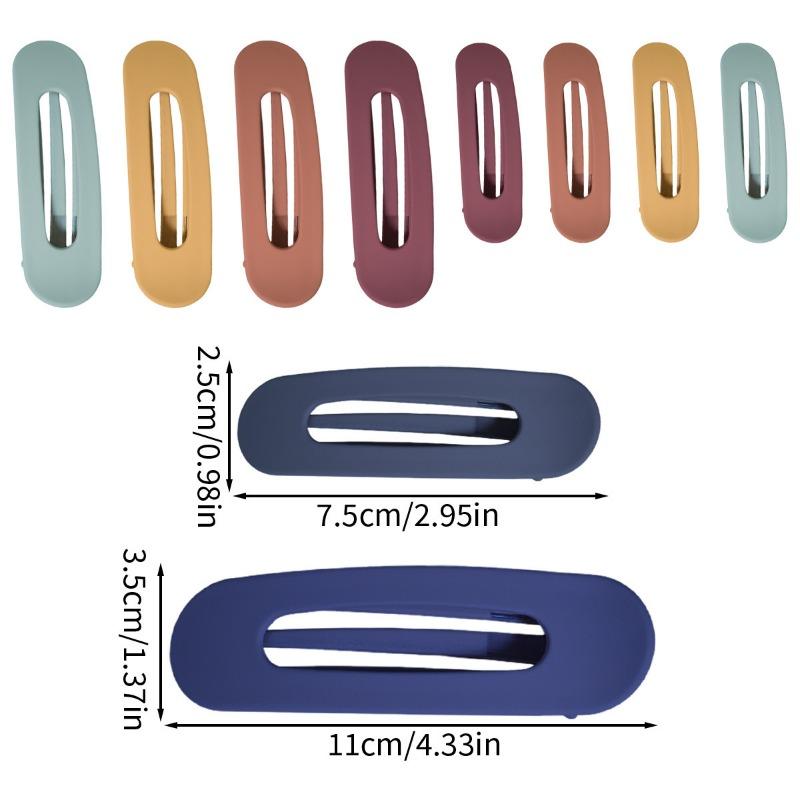 Explosions matte texture duckbill clip color back of the head ponytail hair clip oval horizontal clip temperament hair accessories