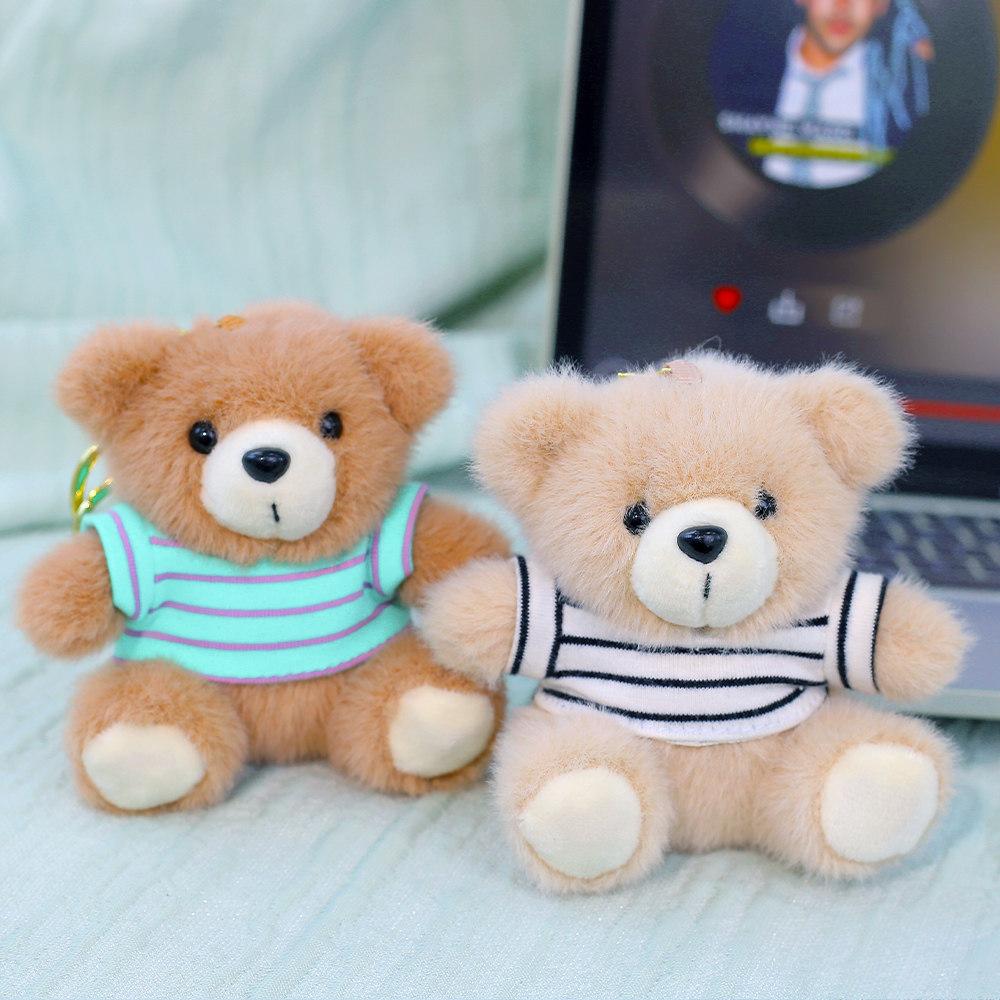 Plush Bear Keychain With Wool Sweater For Girls And Bag Decor