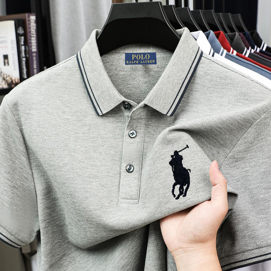Polo Ralph Lauren Sommer-Poloshirt für Herren, neu, mit Pony-Stickerei, reine Baumwolle, locker, lässig, bequem, schweißableitend